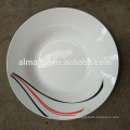 ceramic soup plate with simple design